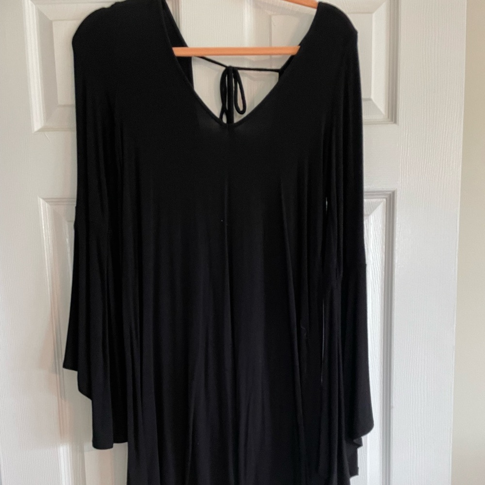 Comfortable black mini dress